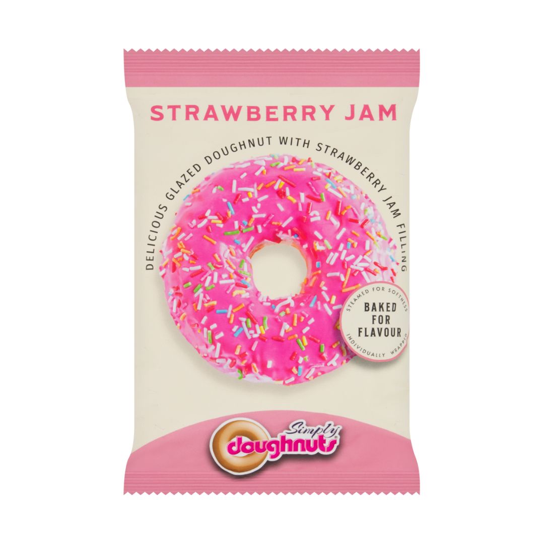 Simply Jam Strawberry Doughnuts