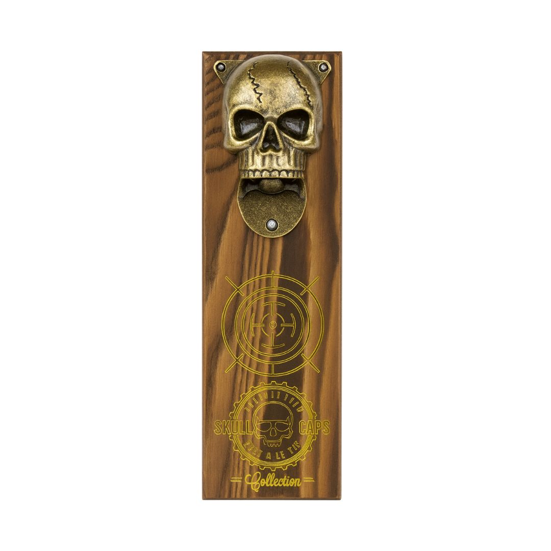 Skull Caps Magnetic Bottle Opener & Cap Collector