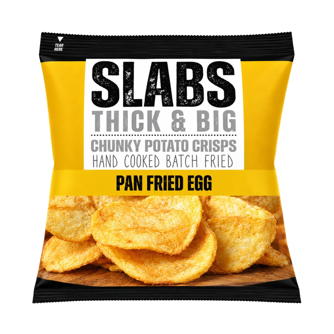 SLABS Pan Fried Egg Flavour Chunky Potato Crisps