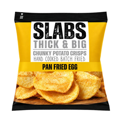 SLABS Pan Fried Egg Flavour Chunky Potato Crisps