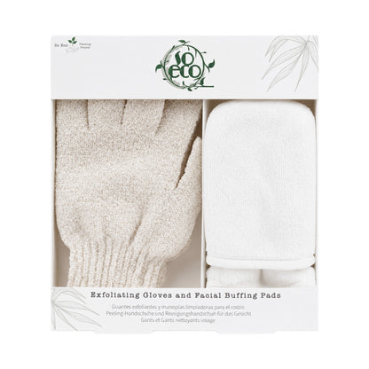 So Eco Exfoliating Gloves & Facial Buffing Pads Set