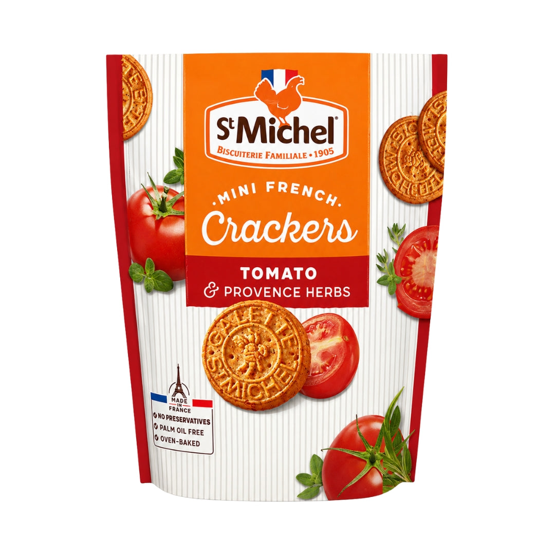 St Michel Mini French Crackers Tomato & Provence Herbs