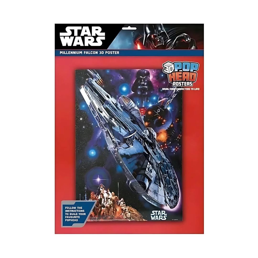 Star Wars Millennium Falcon 3D PopHeads Poster