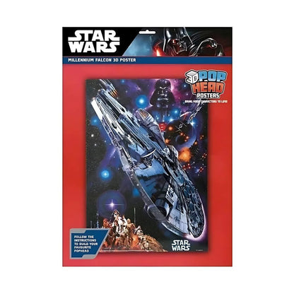 Star Wars Millennium Falcon 3D PopHeads Poster