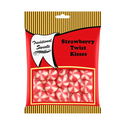 Retro Pick N Mix Traditional Sweets Strawberry Twist Kisses