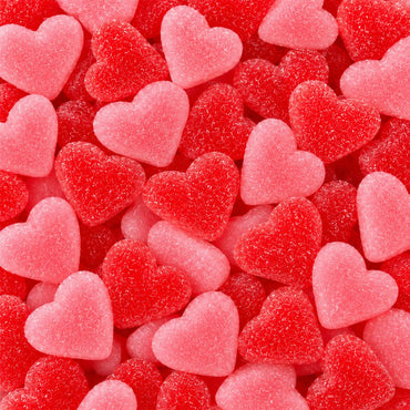 Sugared Hearts Strawberry Retro Pick N Mix Traditional Sweets