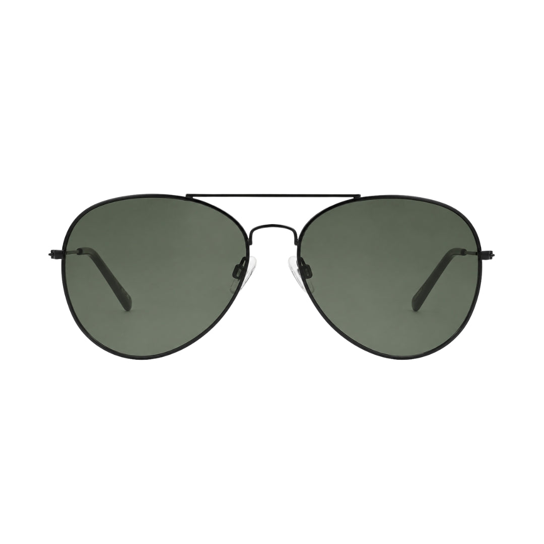Foster Grant 5475 Black Aviator Sunglasses