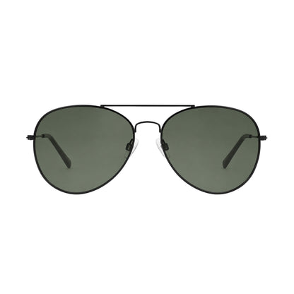 Foster Grant 5475 Black Aviator Sunglasses
