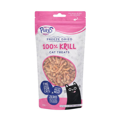 Drools Tasty Purrs Freeze Dried 100% Krill Cat Treats