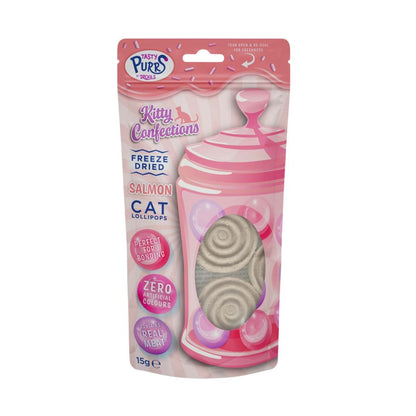 Freeze Dried Salmon Cat Lollipops Drools Tasty Purrs Kitty Confections