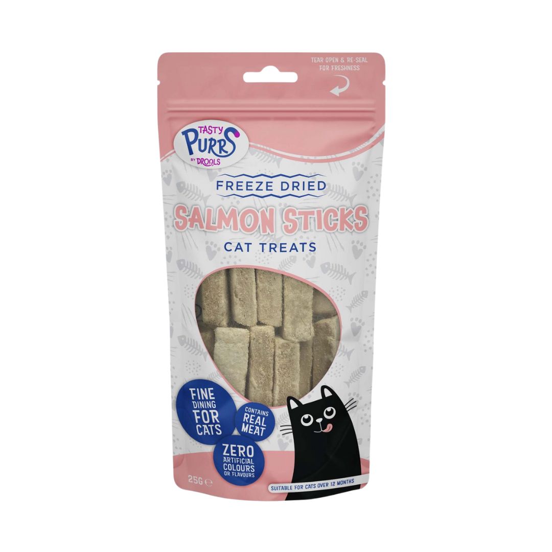 Drools Tasty Purrs Freeze Dried Salmon Sticks Cat Treats