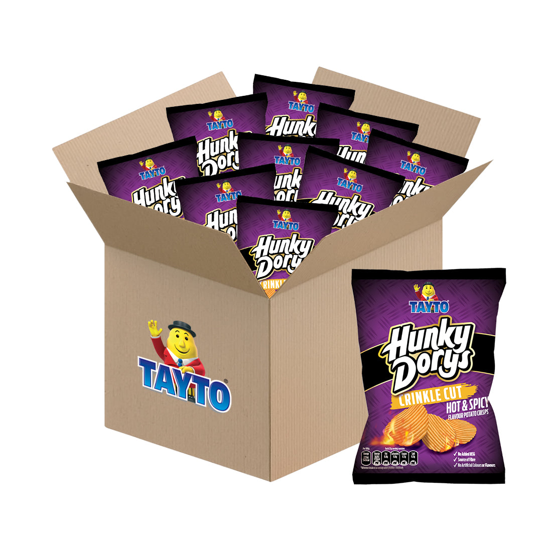 Tayto Hunky Dorys Hot & Spicy Crinkle Cut Crisps
