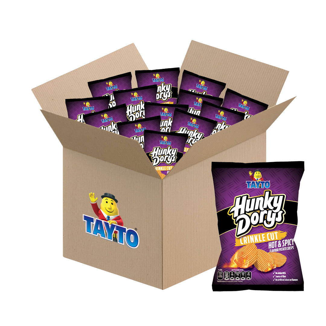 Tayto Hunky Dorys Hot & Spicy Crinkle Cut Crisps