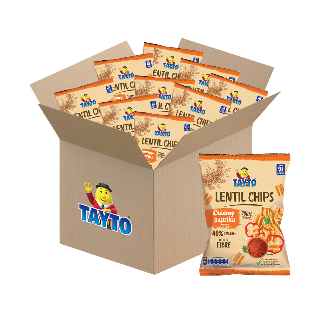 Tayto Lentil Chips Creamy Paprika Flavour