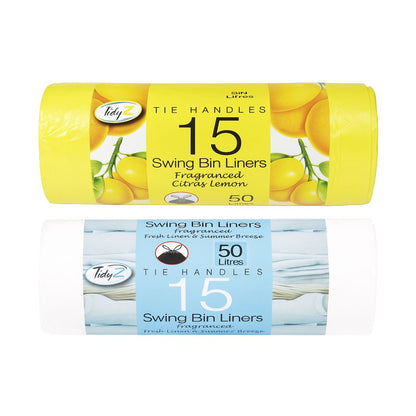 TidyZ Fragranced Swing Bin Liners with Tie Handles