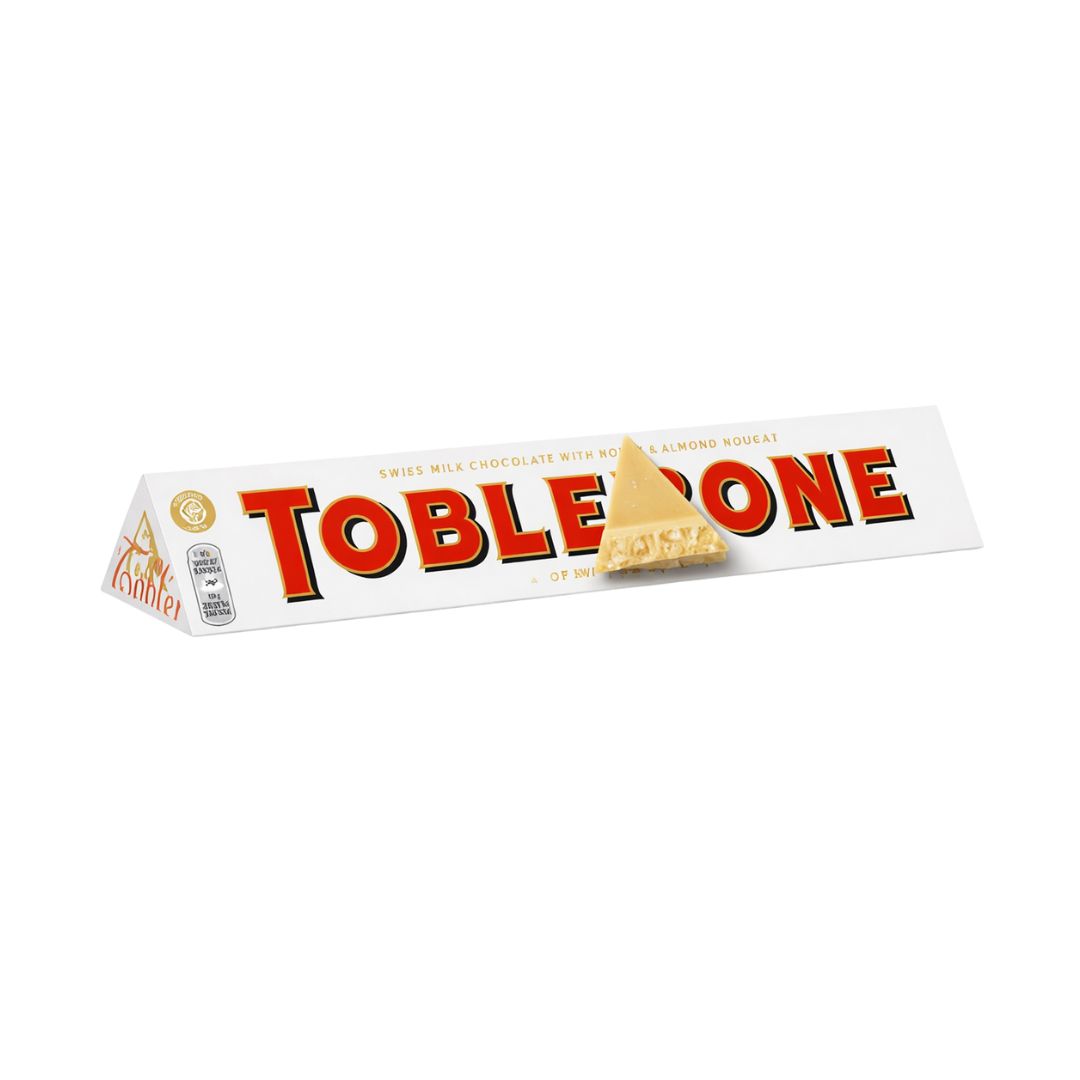Toblerone Honey & Almond Nougat White Chocolate