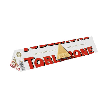 Toblerone White Chocolate with Honey & Almond Nougat