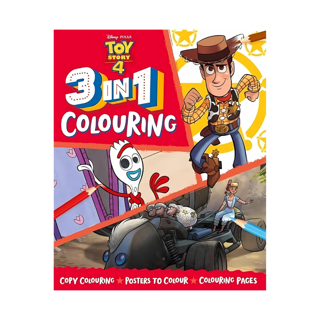 Disney Pixar Toy Story 4 3-in-1 Colouring Book
