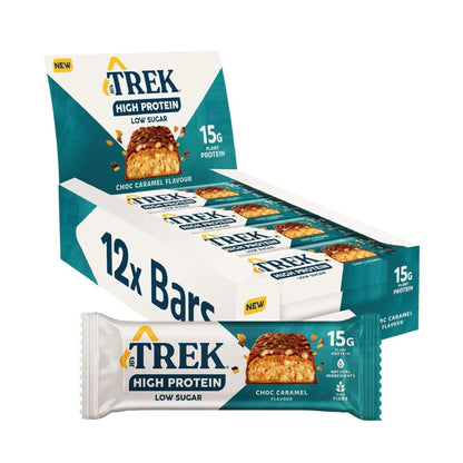 TREK High Protein Low Sugar Choc Caramel Flavour Bars