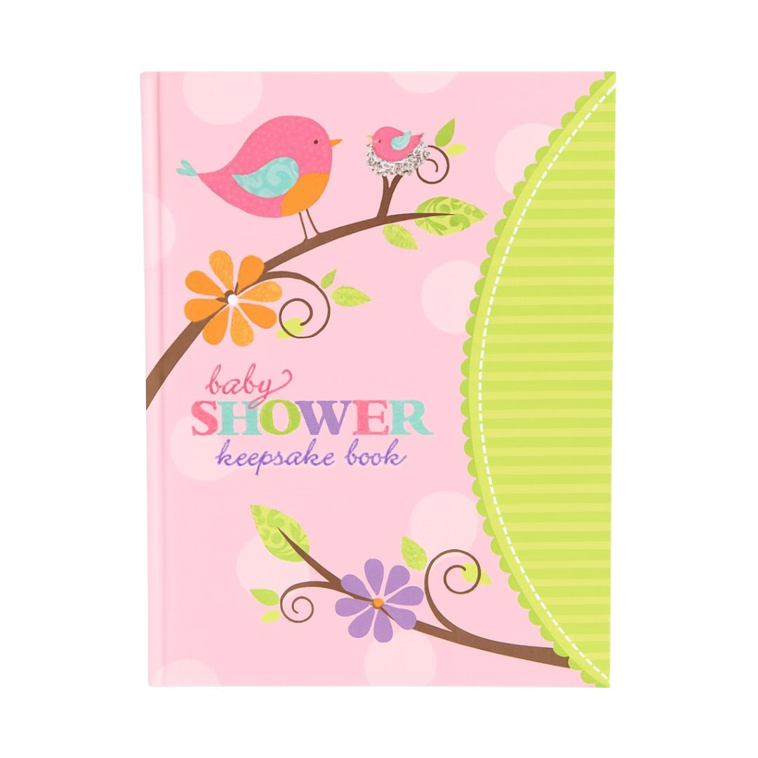 Tweet Baby Girl Baby Shower Keepsake Book
