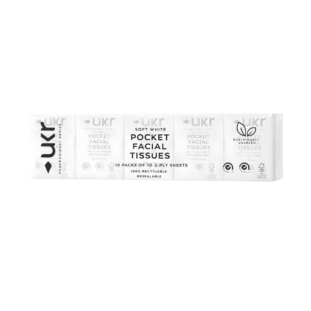 Soft White Pocket Facial Tissues