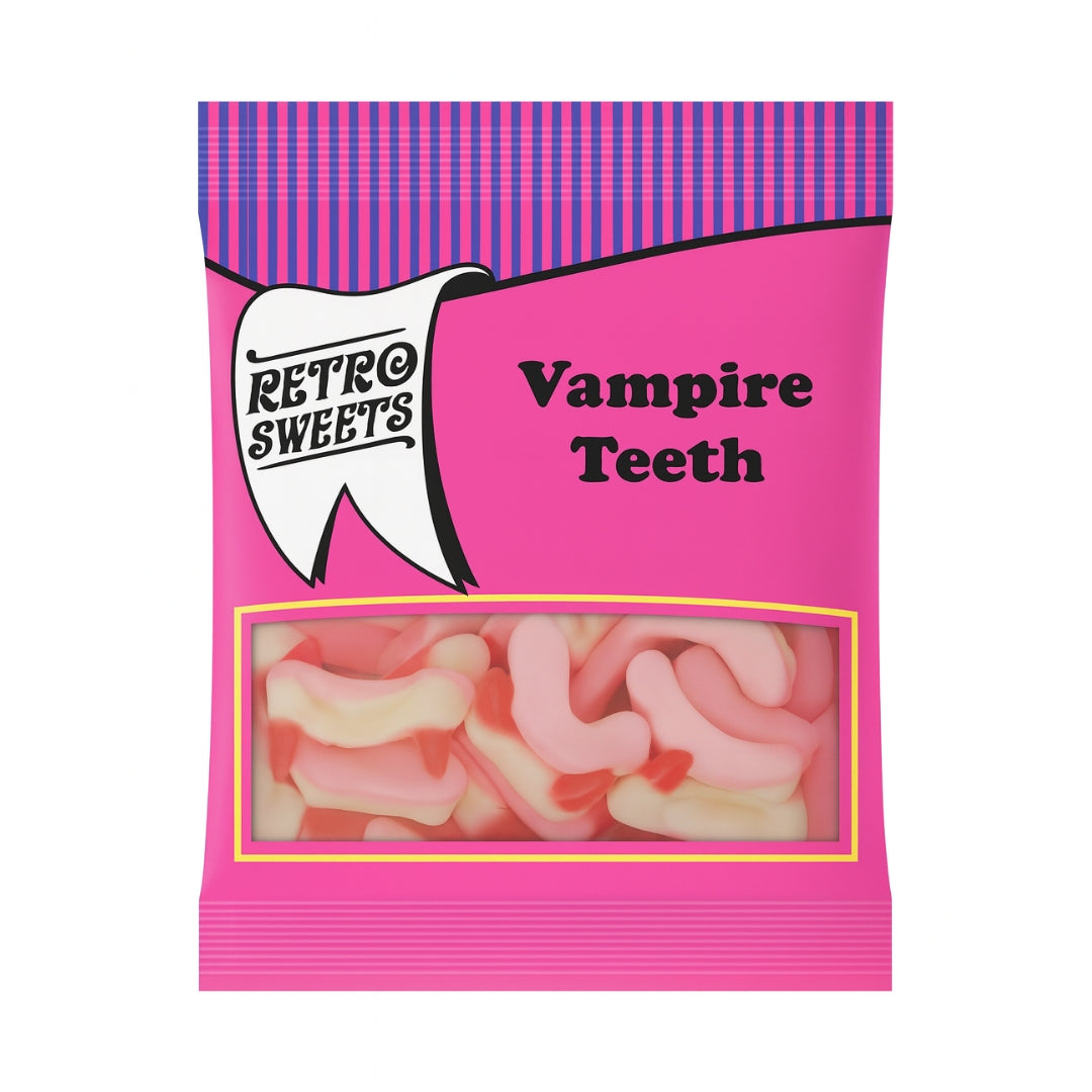 Retro Pick N Mix Sweets Vampire Teeth
