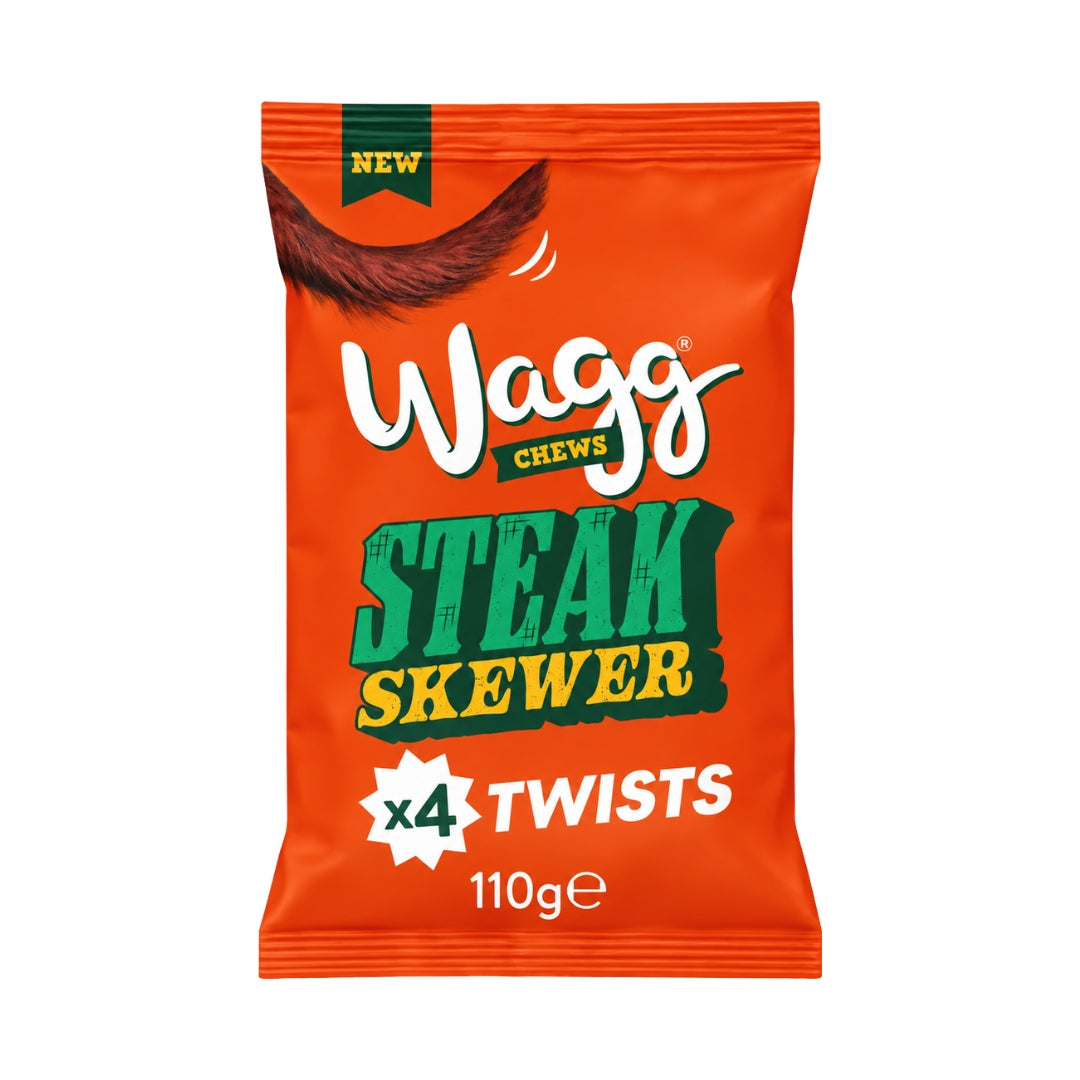 Wagg Chews Steak Skewer Twists Dog Treats