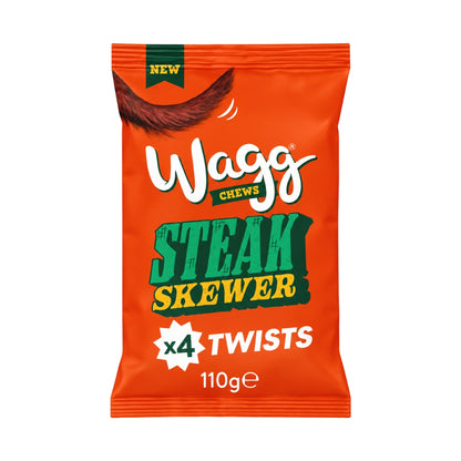 Wagg Chews Steak Skewer Twists Dog Treats