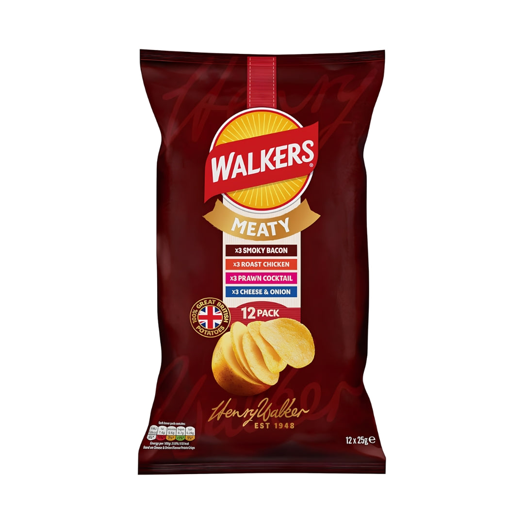 Walkers Meaty Selection Crisps Multipack