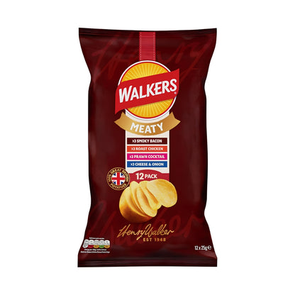 Walkers Meaty Selection Crisps Multipack