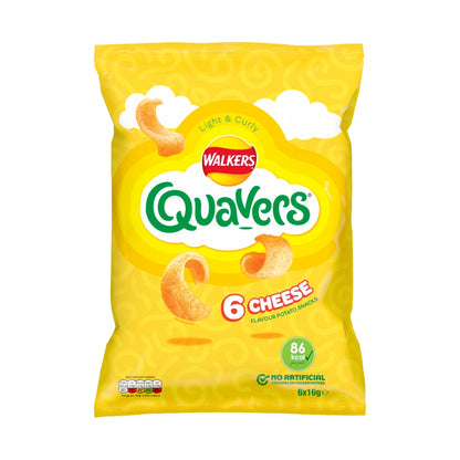 Quavers Light & Curly Cheese Flavour Potato Snacks