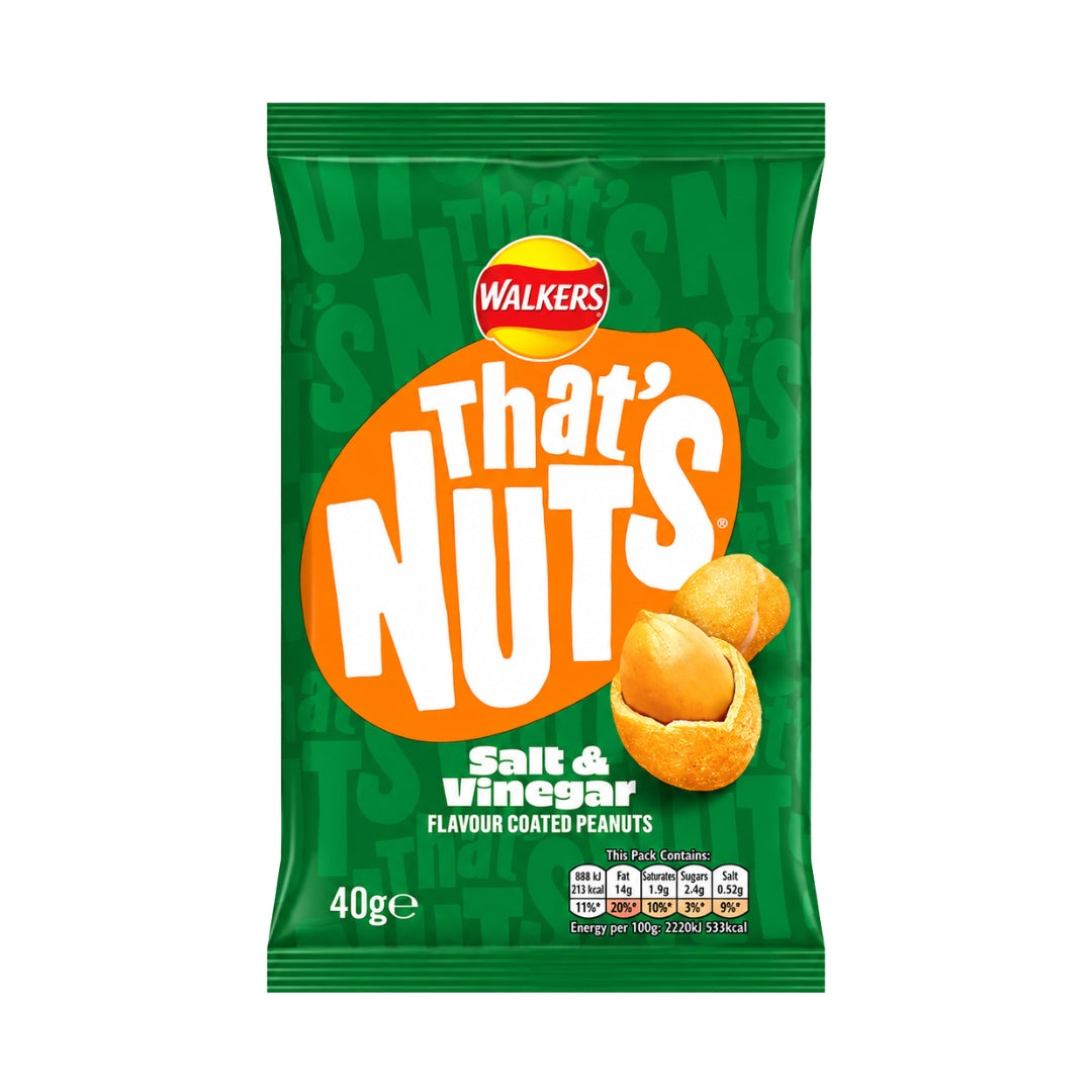Walkers That’s Nuts Salt & Vinegar Flavour Coated Peanuts