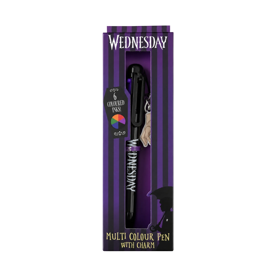 Wednesday Multi Colour Pen with Charm