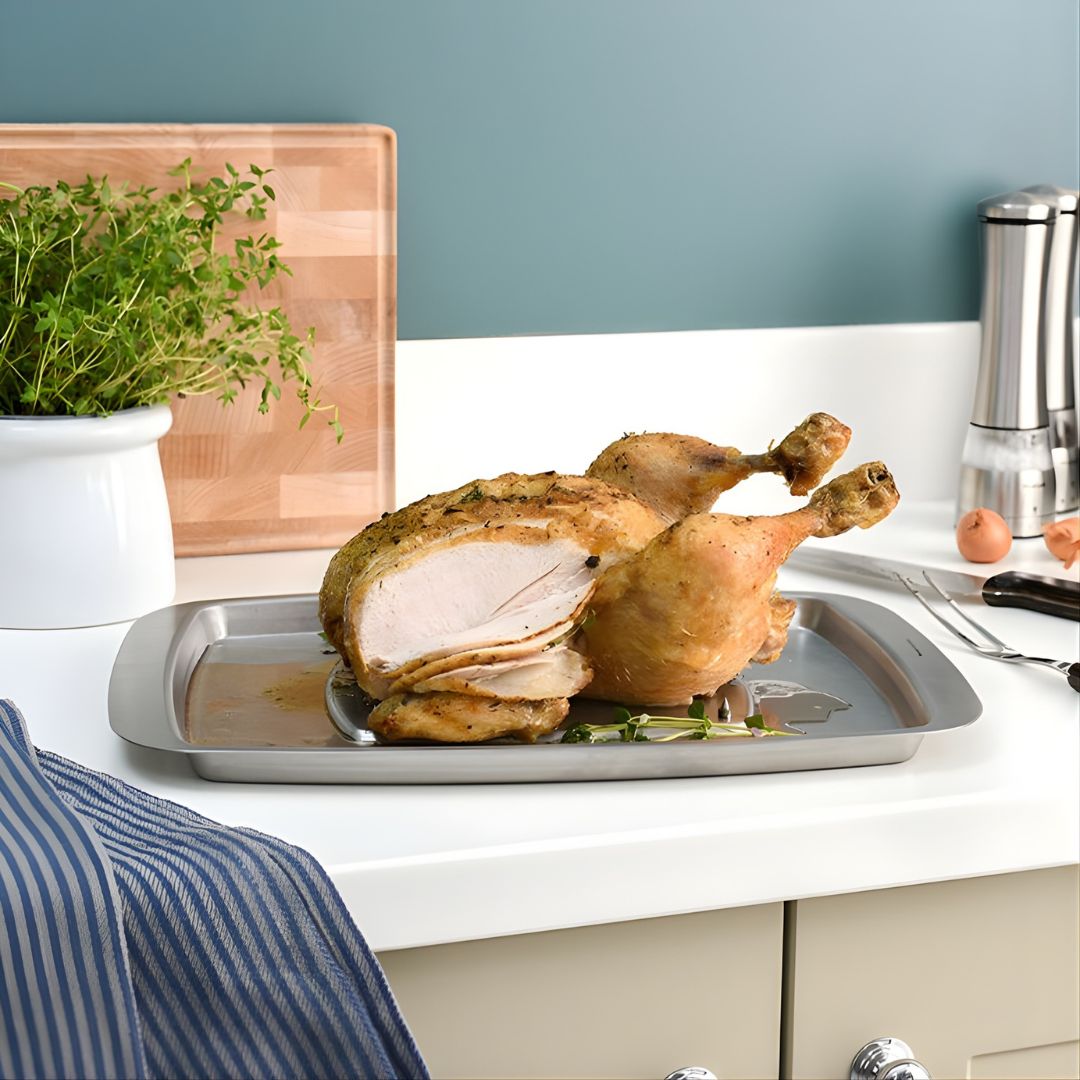 Stainless Steel Carving Tray