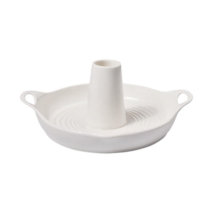 White Vertical Chicken Roaster Pan