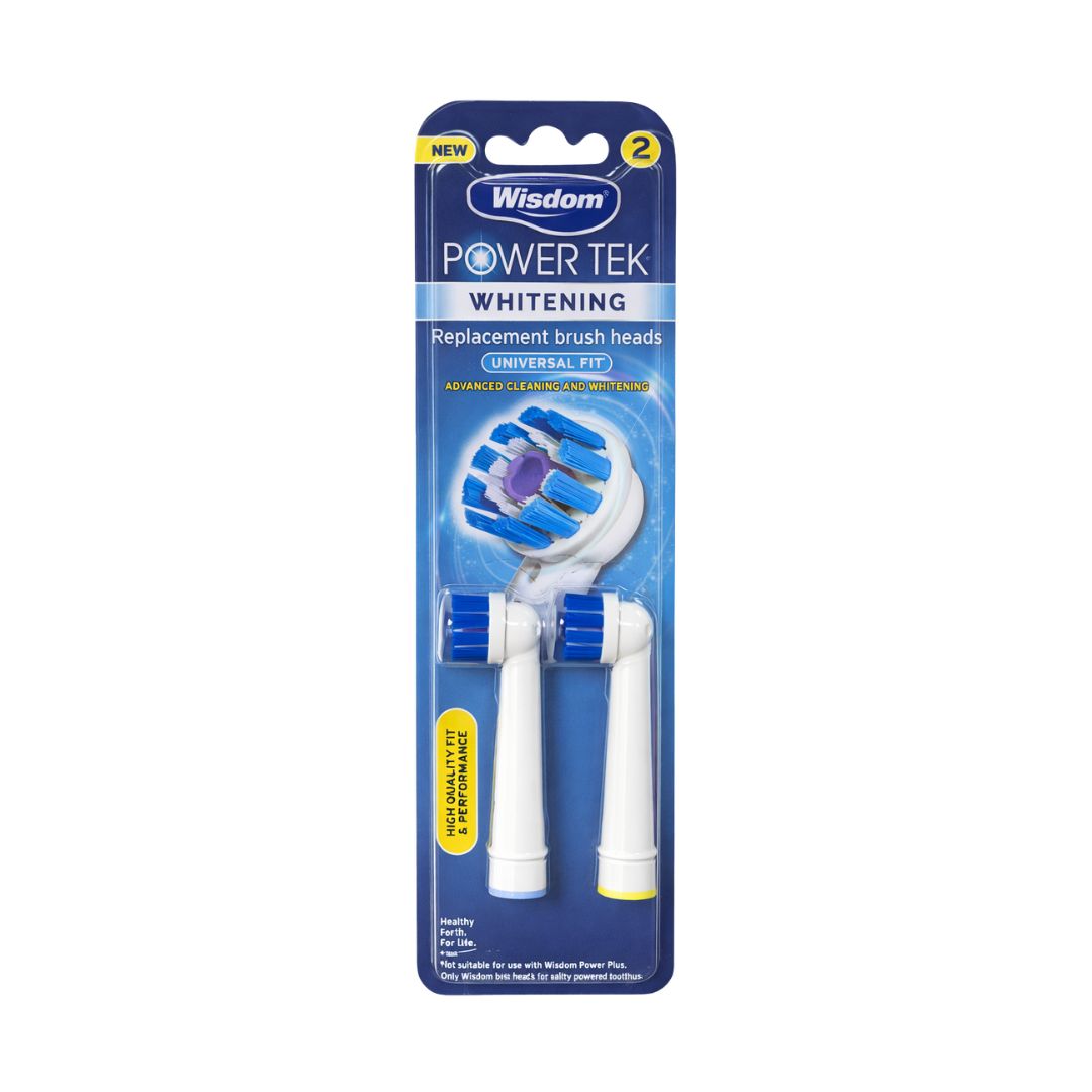 Wisdom Power Tek Whitening Replacement toothbrush Heads