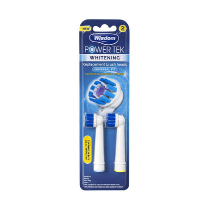 Wisdom Power Tek Whitening Replacement toothbrush Heads