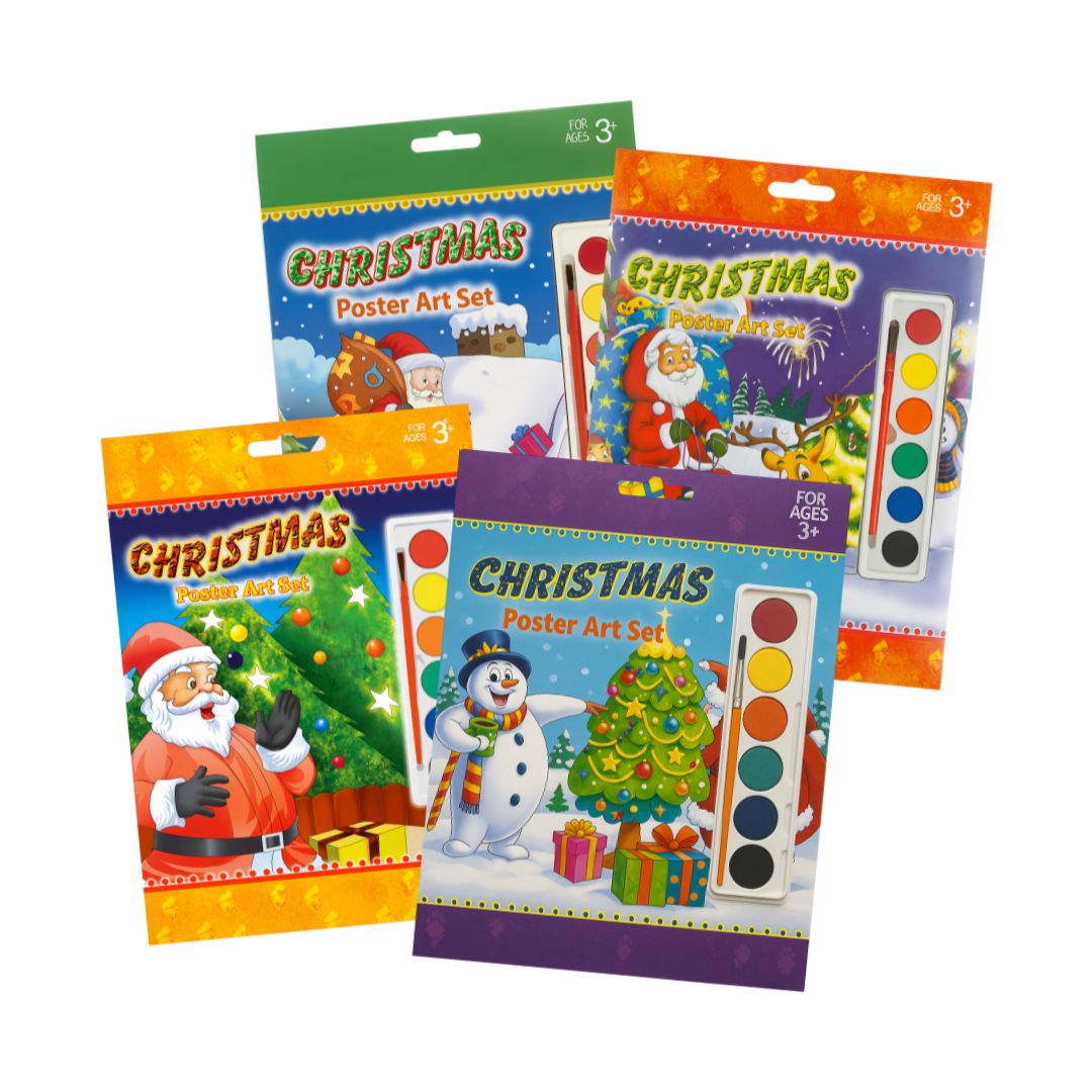 Xmas Poster A4 Art Paint Set