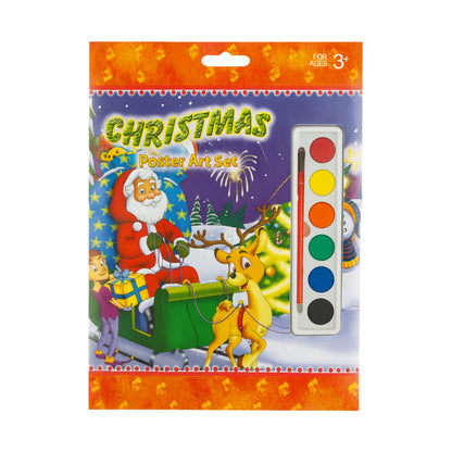 Xmas Poster A4 Art Paint Set