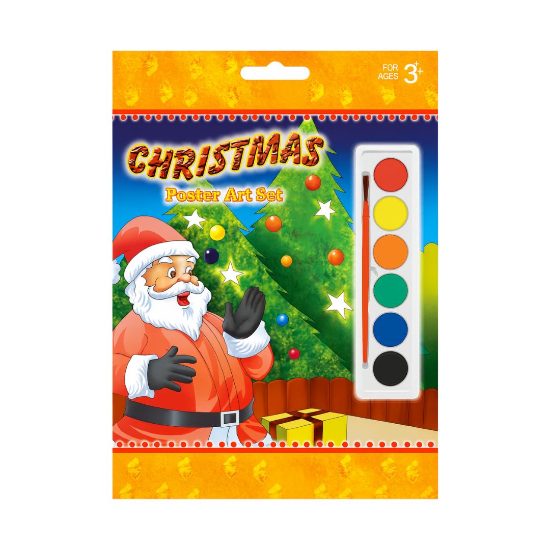 Xmas Poster A4 Art Paint Set