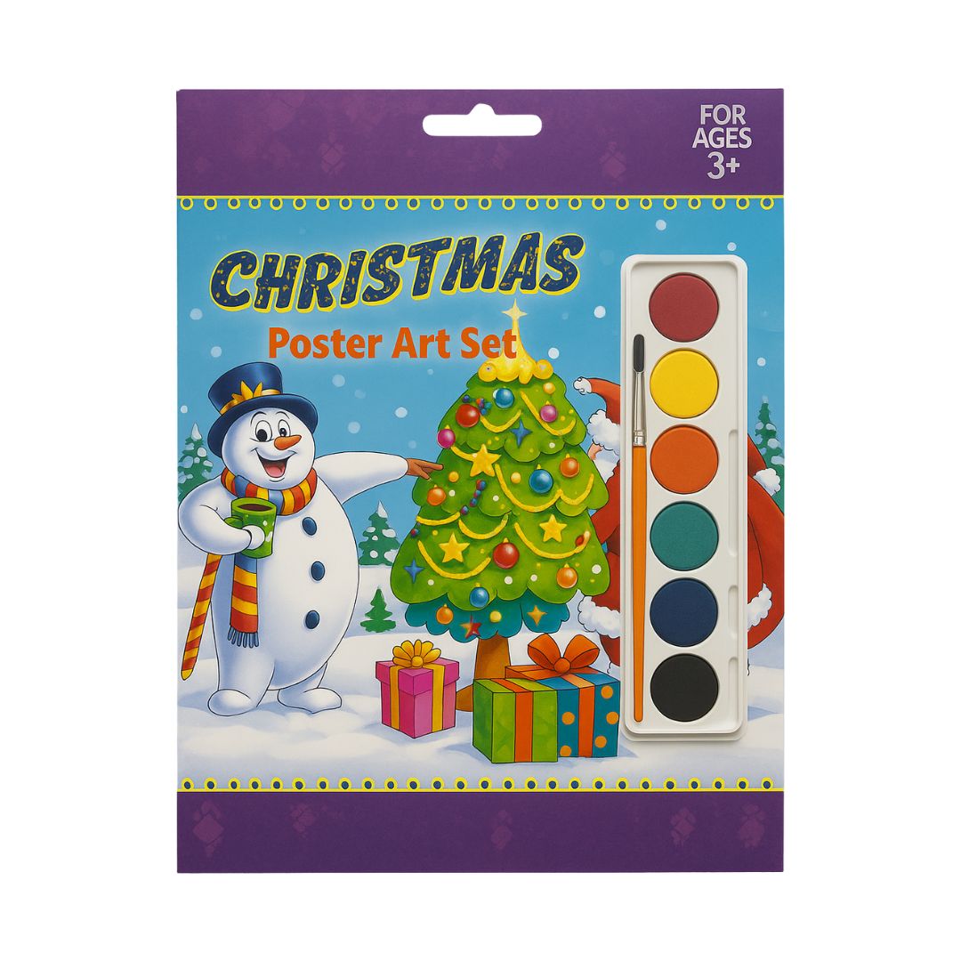 Xmas Poster A4 Art Paint Set