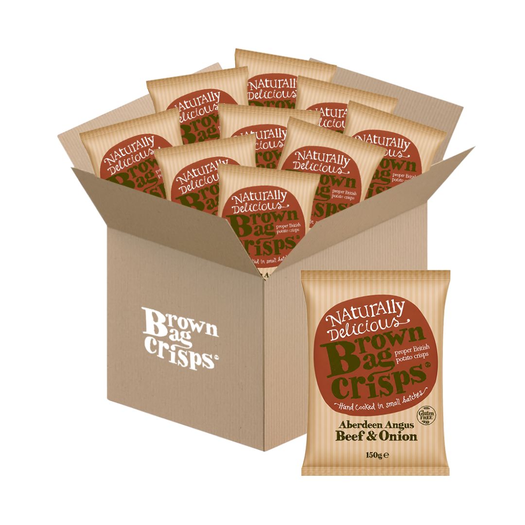 Naturally Delicious Brown Bag Crisps Beef & Onion