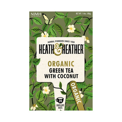 Heath & Heather Organic Green Tea With Coconut