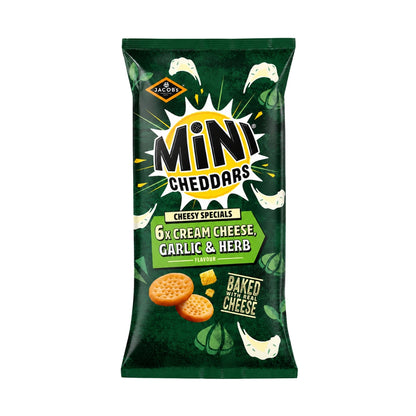 Jacobs Mini Cheddars Cream Cheese, Garlic & Herb
