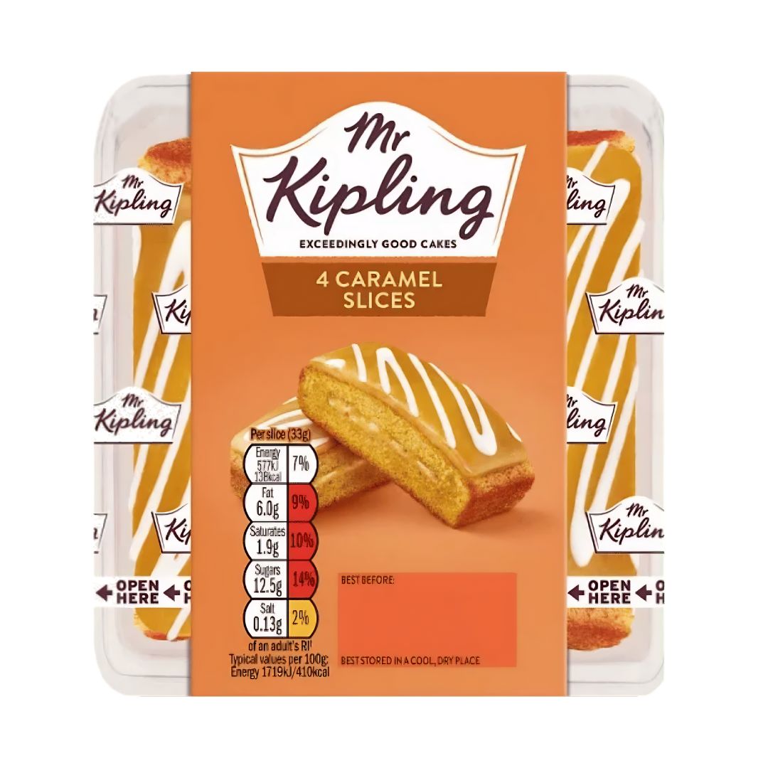 Mr Kipling Lunchbox Caramel Slices