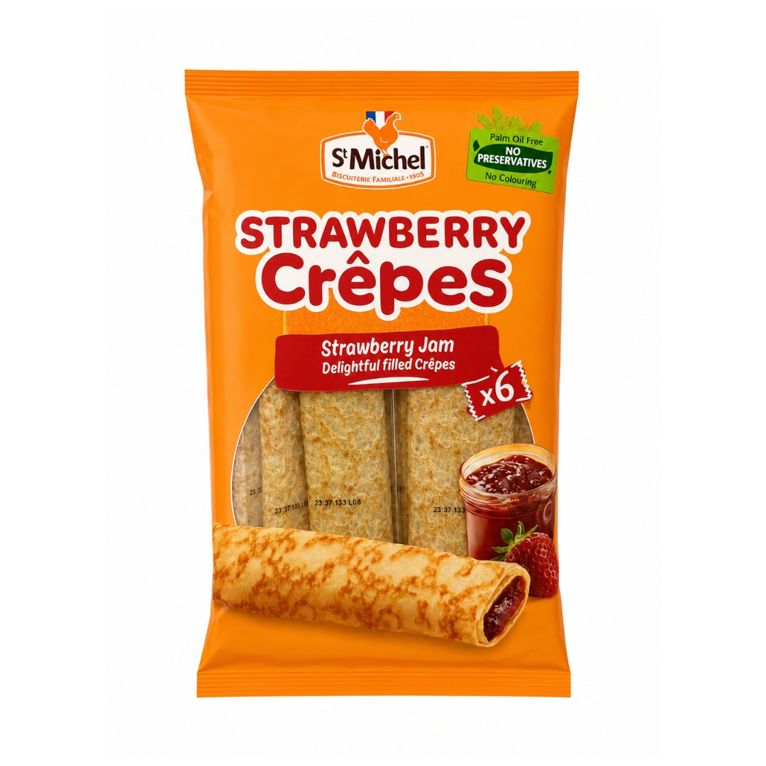 St Michel Strawberry Jam Crêpes