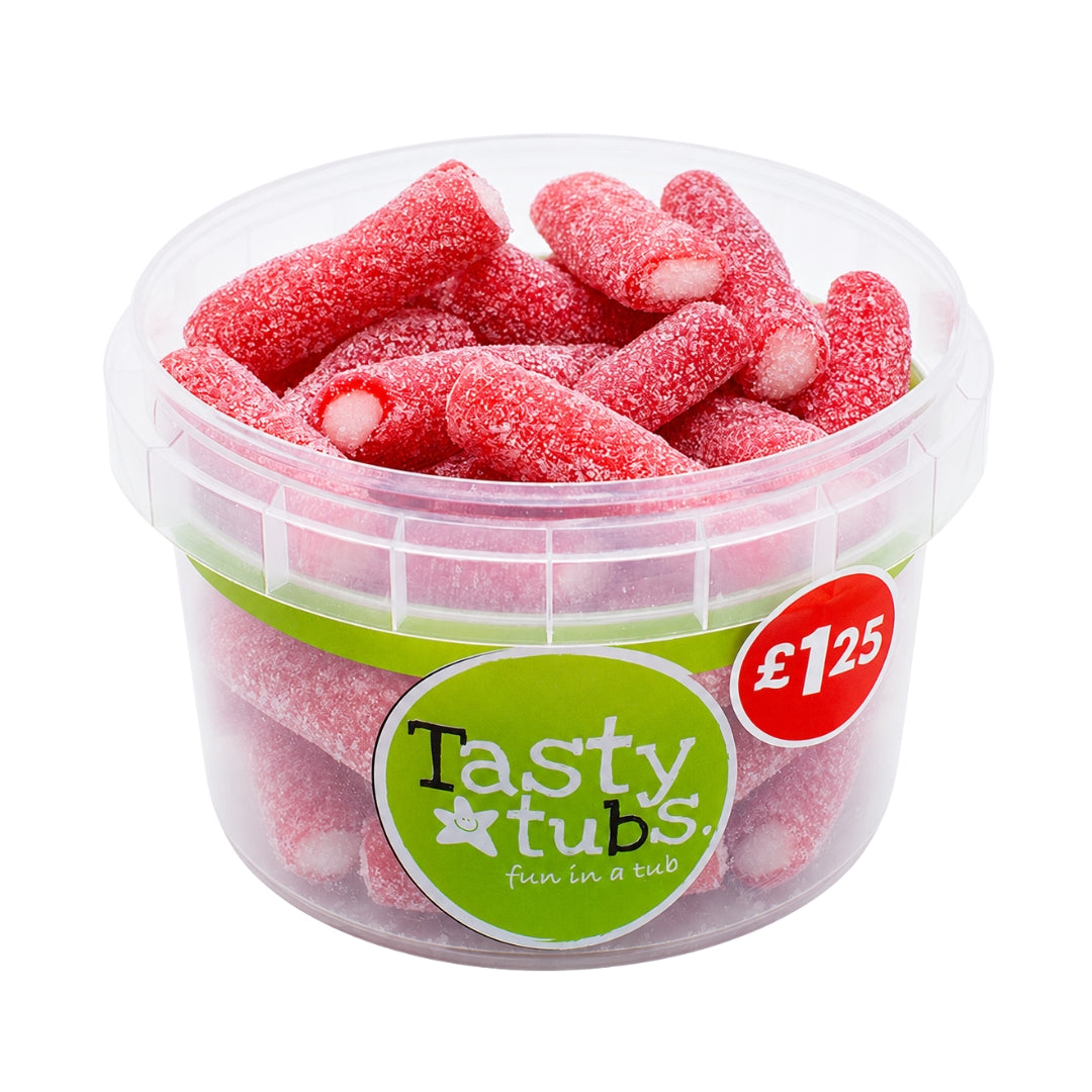 Tasty Tubs Fizzy Strawberry Pencils Pick N Mix Sweets