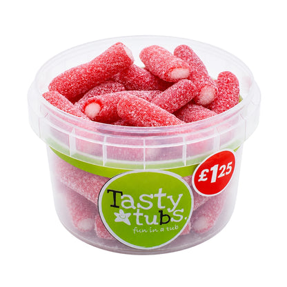 Tasty Tubs Fizzy Strawberry Pencils Pick N Mix Sweets